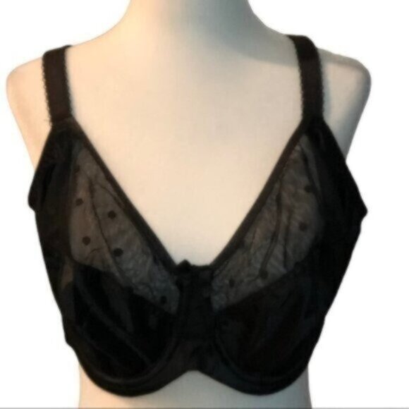 NWT Sculptresse by Panache Black Sexy Lace Contour Bra 38FF - Picture 3 of 6